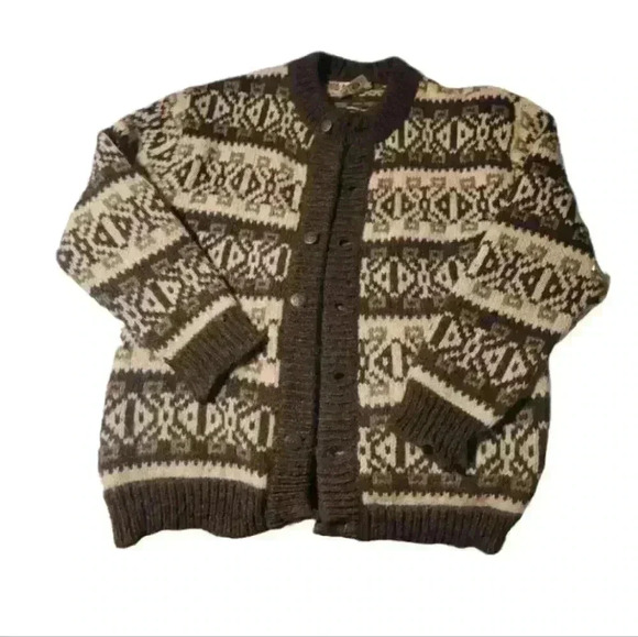 Runox Sweaters - Runox 100% Wool Cardigan
